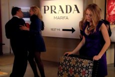 画像2: PRADA Marfa プラダ マーファ アート ポスター (黒） (2)