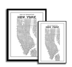 画像3: NEW YORK ニューヨーク マンハッタン Map 地図 ポスター (3)