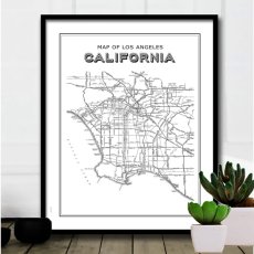 画像2: CALIFORNIA カリフォルニア 西海岸地図 ポスター (2)