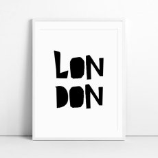 画像1: LONDON モノトーン ポスター (1)