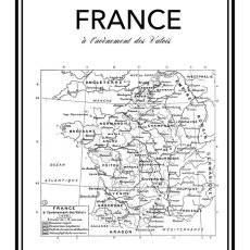 画像3: FRANCE フランス Vintage Map (1928) ヴィンテージマップ ポスター (3)