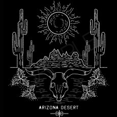 画像2: Arizona Desert アリゾナ州 砂漠 アートポスター (2)