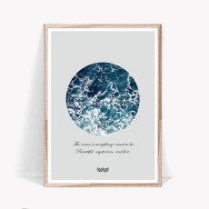 画像1: Deep Ocean Splash 海 名言  おしゃれ ポスター (1)