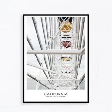 画像1: 観覧車 Ferris wheel " CALIFORNIA " ポスター (1)