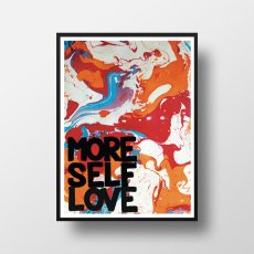 画像1: MORE SELF LOVE マーブルアート ポスター (1)