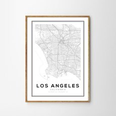画像1: LOS ANGELES ロサンゼルス MAP マップ ポスター (1)