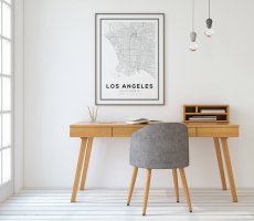 画像2: LOS ANGELES ロサンゼルス MAP マップ ポスター (2)