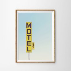 画像1: 西海海岸 MOTEL 看板 モーテルおしゃれポスター  (1)