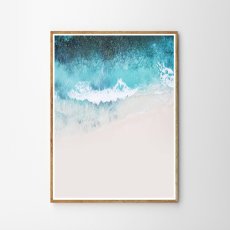 画像1: COASTAL BEACH WAVE コースタルビーチ ポスター  (1)