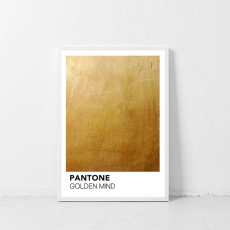 画像1: PANTONE パントーン Golden Mind ポスター (1)