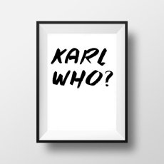 画像1: KARL WHO? & KARL WHO? モノトーン ポスター (1)