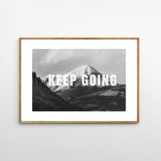 画像1: KEEP GOING MOUNTAIN モノトーン ポスター (1)
