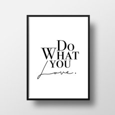 画像1: Do What You LOVE  ポスター (Black & white) (1)