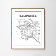 画像1: CALIFORNIA カリフォルニア 西海岸地図 ポスター (1)
