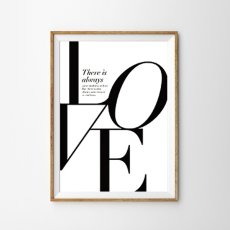 画像1: LOVE タイフォグラフィー ARTポスター (1)