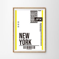 画像1: NEW YORK ニューヨーク バッゲージ ラベル おしゃれポスター (1)