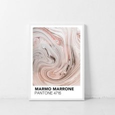 画像1: Marmo Marrone マーブル パントーン ポスター (1)