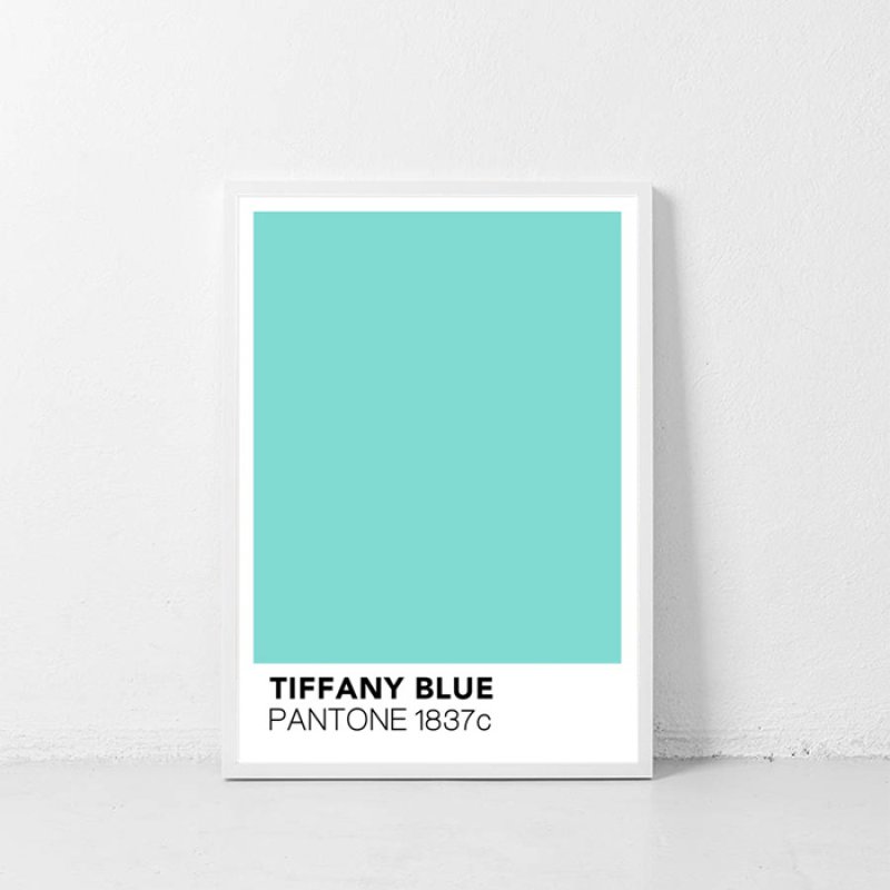 TIFFANY BLUE Pantone (ティファニー ブルー）パントーン ポスター