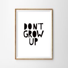 画像1: DON'T GROW UP 子供部屋 キッズルーム 可愛いポスター (1)
