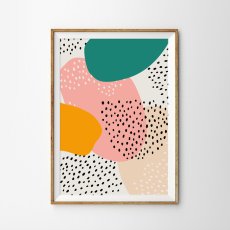 画像1: Mid Century Dots De Dots ポスター (1)