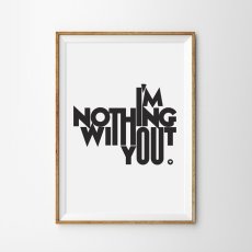 画像1: I'm nothing without you ポスター (1)