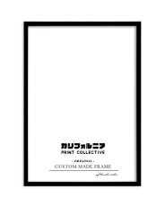 画像1: オリジナル  伊勢檜 木製 BOX ポスターフレーム　額縁 (黒） (1)
