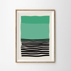 画像1: ミッドセンチュリー  Mid-Century Modern Green アートポスター (1)