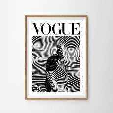 画像1: VOGUE - モノクローム タイムライン アートポスター (1)