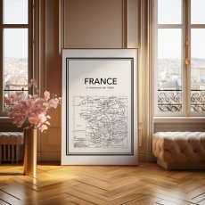 画像2: FRANCE フランス Vintage Map (1928) ヴィンテージマップ ポスター (2)