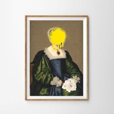 画像2: VINTAGE エレガンス 『ドレスを纏う女性の美』スプレーアートポスター (2色) (2)