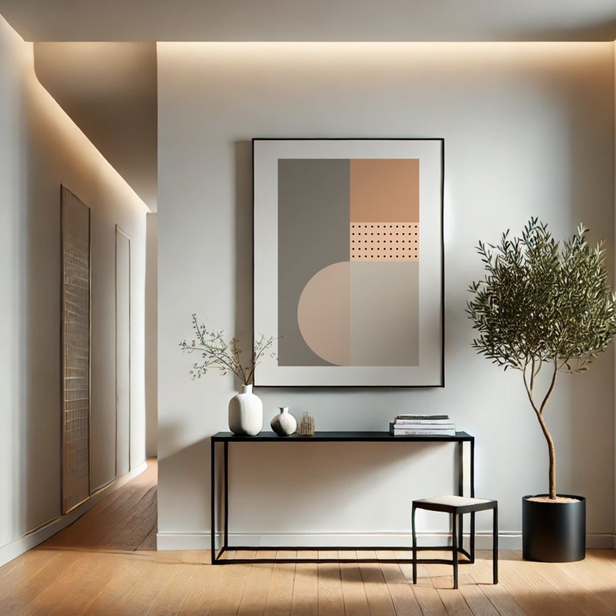 画像2: ポルカドットとジオメトリーの融  ポスター (2)