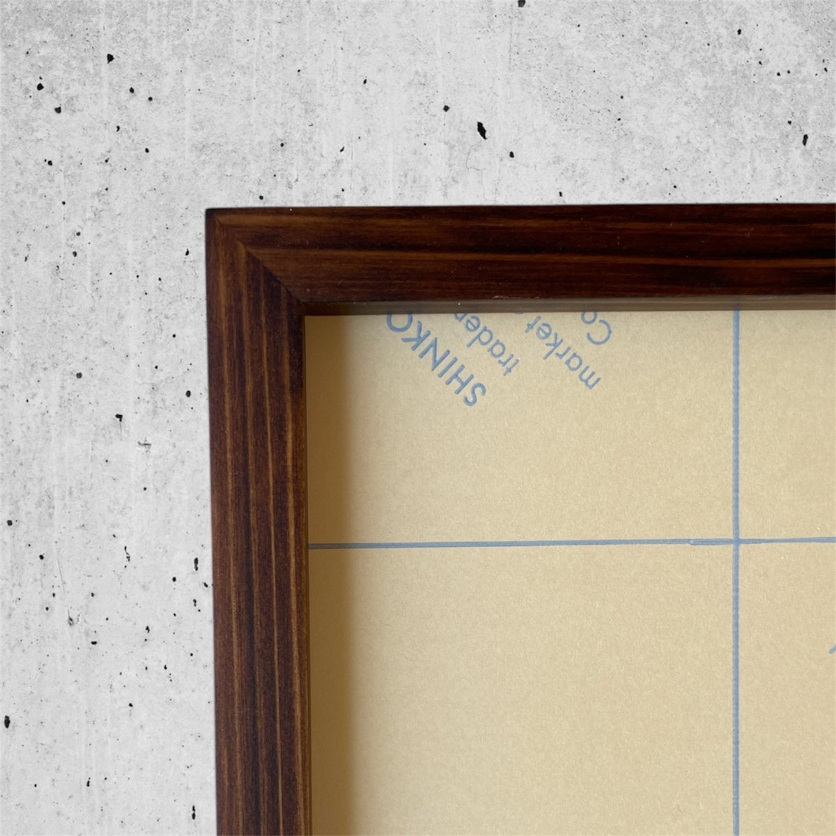 画像2: オリジナル  伊勢檜 木製 BOX ポスターフレーム 額縁 (Walnut） (2)