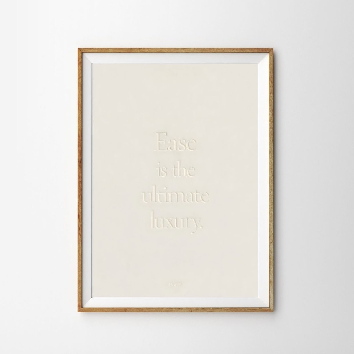 画像1: EASE IS LUXURY｜「ゆとり」を飾るタイポグラフィポスター (1)