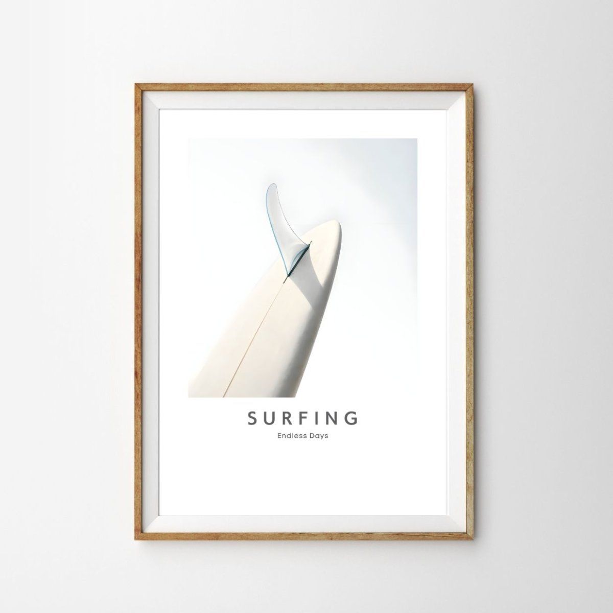 画像1: モダン・サーフボード・メッセージ ポスター (1)