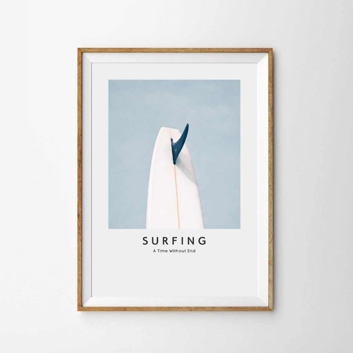 画像1: BLUE HORIZON｜西海岸 ミニマル・サーフイラストポスター (1)