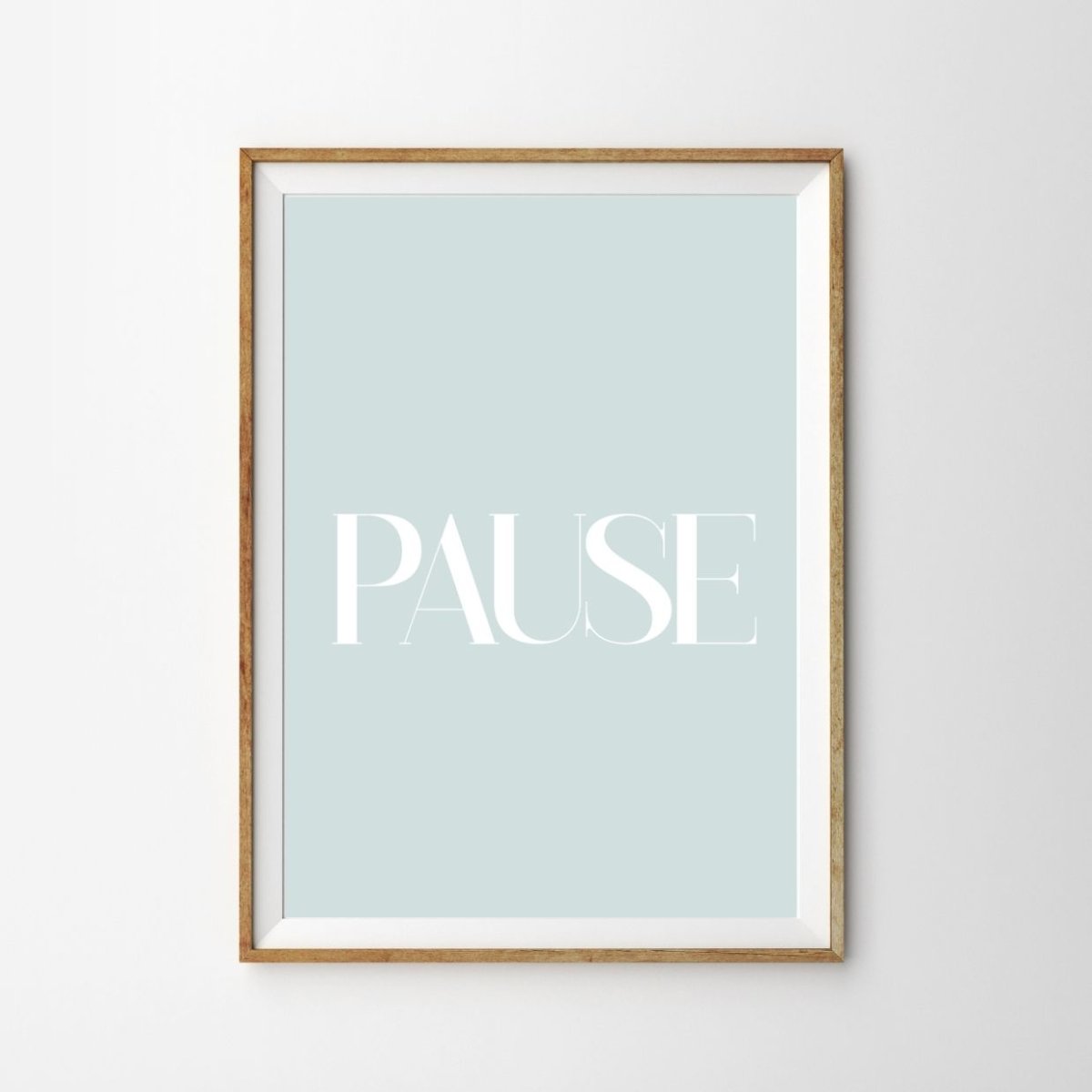 画像1: おしゃれなポスター｜ミニマル英文タイポグラフィ – PAUSE (1)