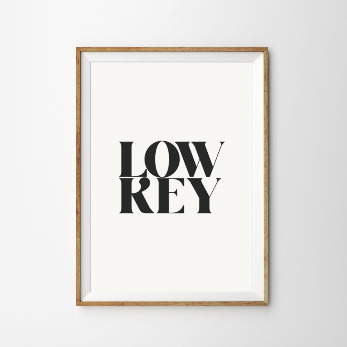 画像1: おしゃれなポスター｜ミニマル英文タイポグラフィ – LOW KEY (1)