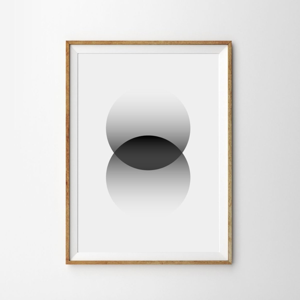 画像1: ミニマル抽象グラデーションアート | おしゃれな和モダンポスター　(2色) (1)