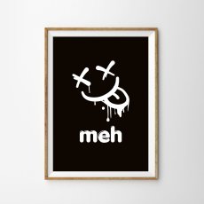 画像2: おしゃれなポスター｜ストリートミニマル タイポグラフィアート – meh (2色) (2)