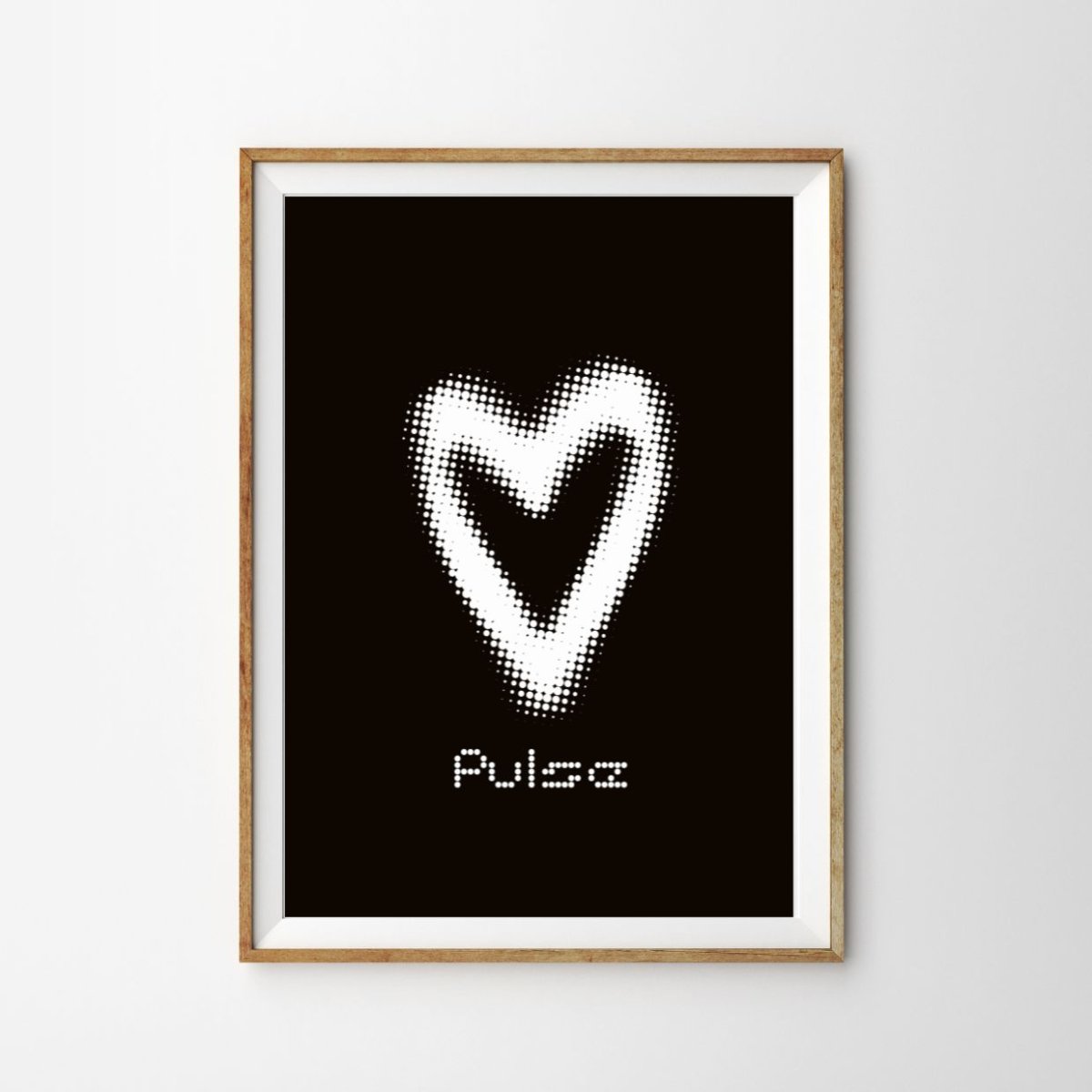 画像1: おしゃれなポスター｜ミニマルドットアート ハート – Pulse (1)