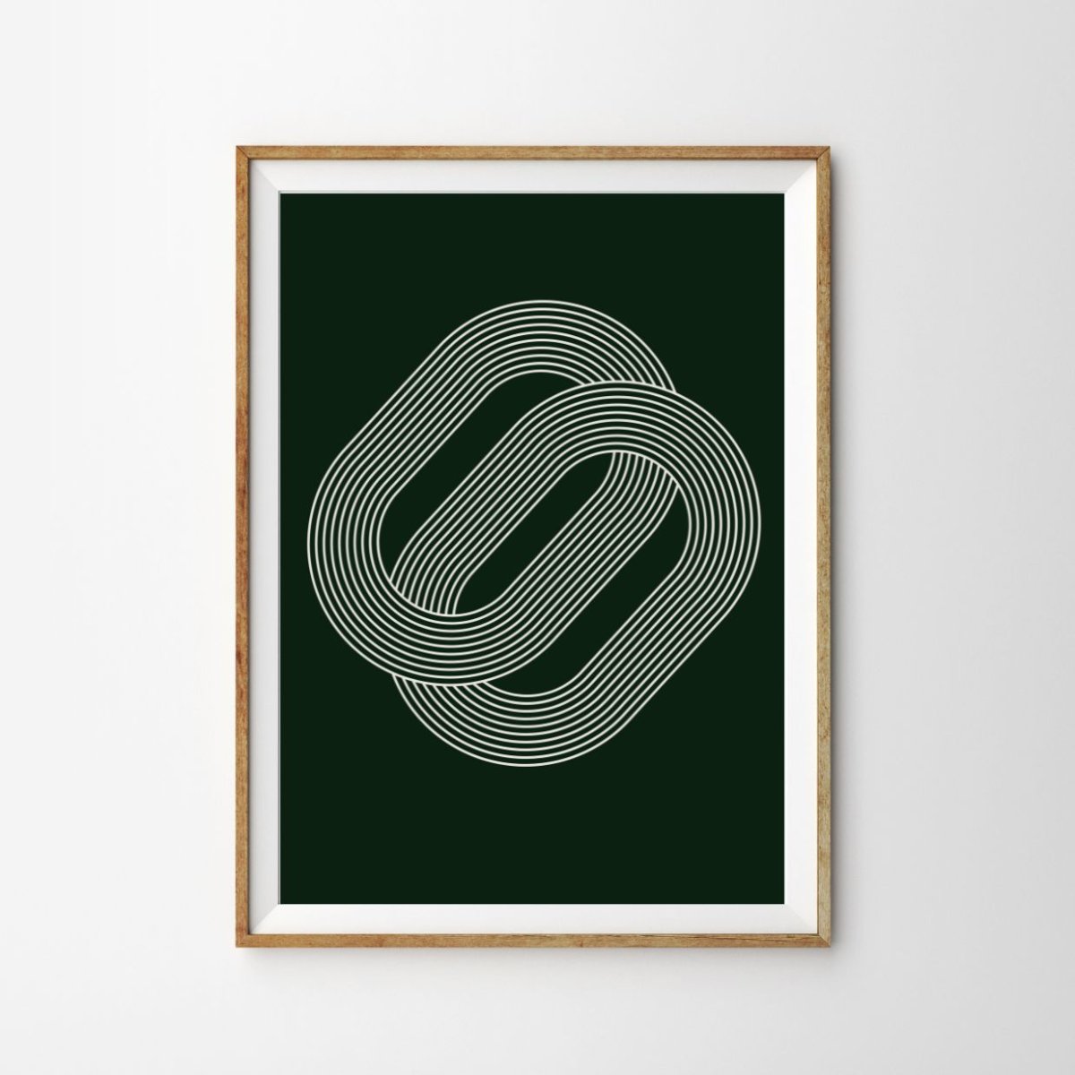 画像1: おしゃれなポスター｜ミニマル幾何学ラインアート – Endless Loop (1)