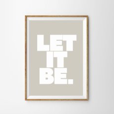 画像2: おしゃれなポスター｜ミニマル英文タイポグラフィ – LET IT BE.　（２色） (2)