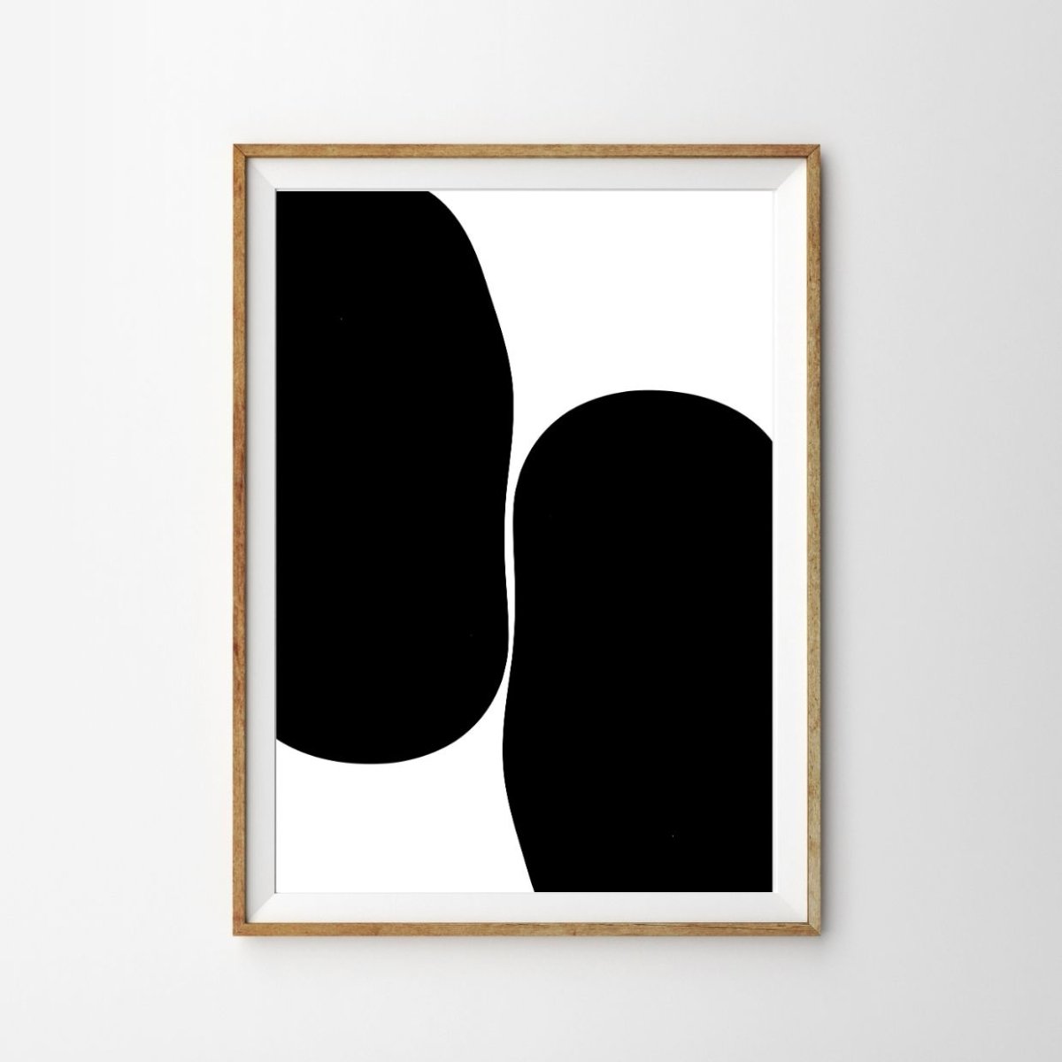 画像1: おしゃれなポスター｜ミニマル抽象モノトーンアート – Black Interval (1)