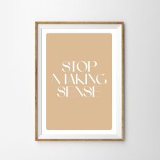 画像1: STOP MAKING SENSE｜タイポグラフィインテリアポスター（3色） (1)