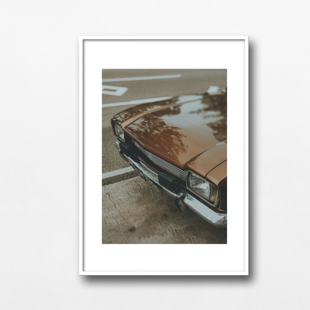 画像1: フォード クラシックカー ディテール アートポスター｜ヴィンテージ アメ車 (1)