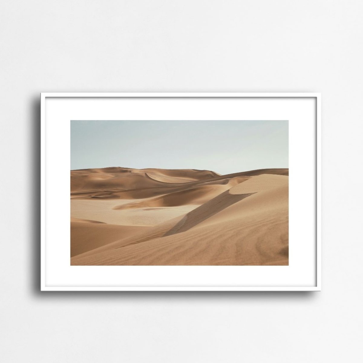 画像1: 砂漠の砂丘 アートポスター｜ミニマル ナチュラル インテリアポスター (1)