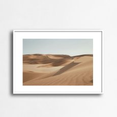 画像1: 砂漠の砂丘 アートポスター｜ミニマル ナチュラル インテリアポスター (1)