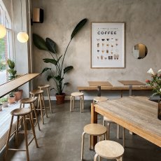 画像2: コーヒーポスター｜COFFEE & CAFE カフェガイド｜カフェインテリア キッチンポスター (2)