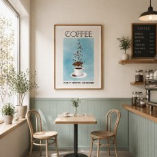 画像2: コーヒーポスター｜レトロ COFFEE｜カフェインテリア 北欧ポスター (2)