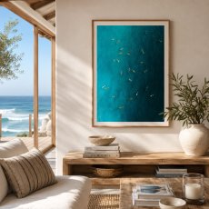 画像2: サーフィン ポスター おしゃれ｜西海岸 ビーチ 海 アート  (2)